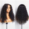 18 inch frontal glueless curly wig