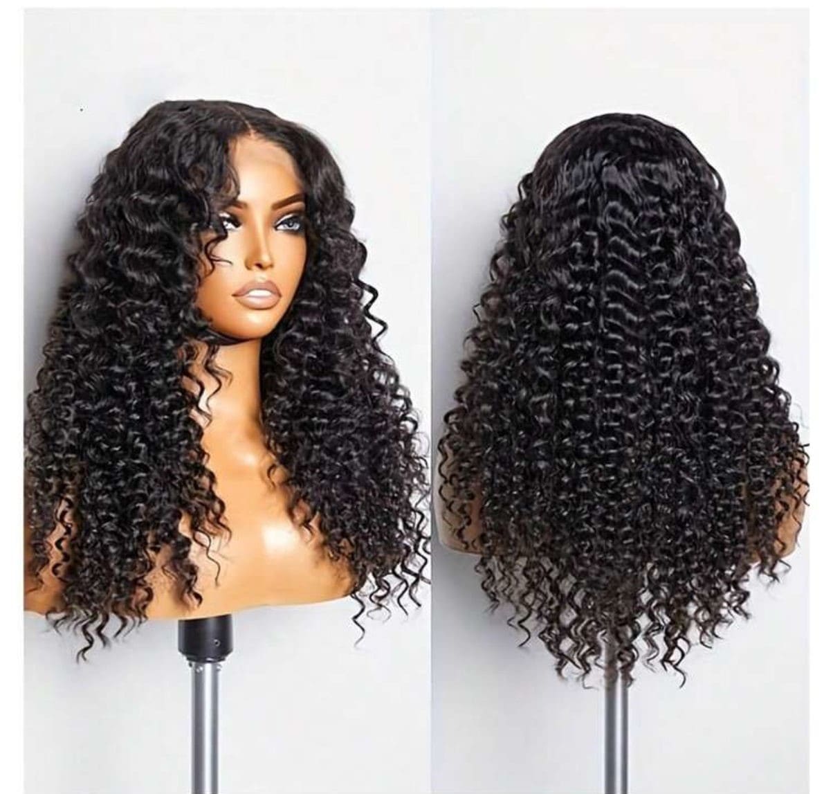18 inch frontal glueless curly wig