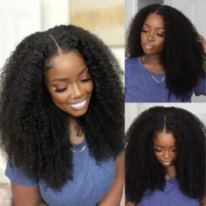 12 Inch 4x4 Kinky Curly Wig